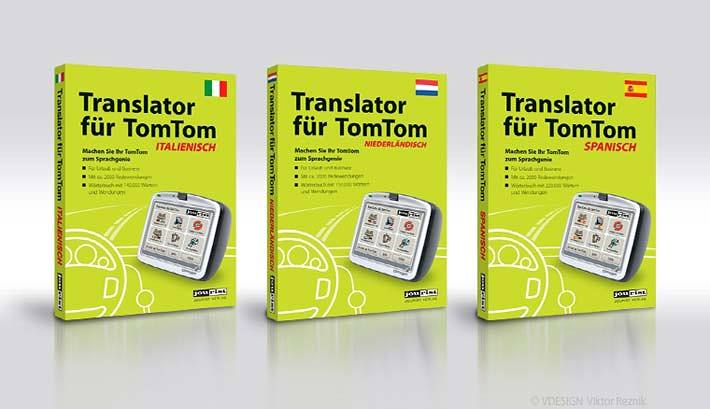 Verpackungsdesign | Translator für TomTom | Jourist Verlag