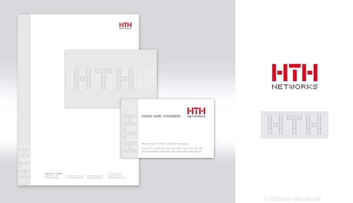 Corporate Design | Logogestaltung • Visitenkarten • Briefbogen • HTH Network