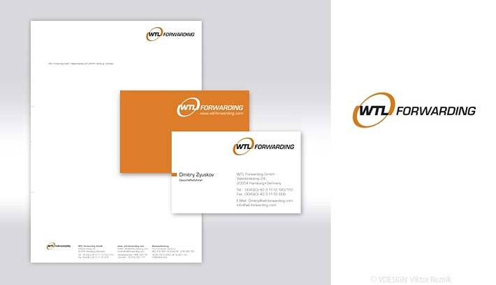 Corporate Design | Logogestaltung • Visitenkarten • Briefbogen • WTL Forwarding