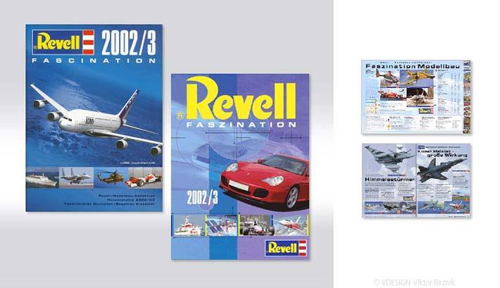 Artdirection, Layout des Revell Modelbau Kataloges