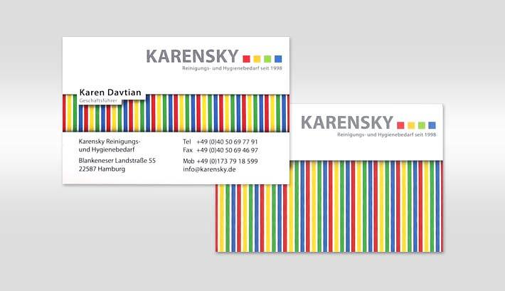 Visitenkarten Gestaltung und Druck | Karensky