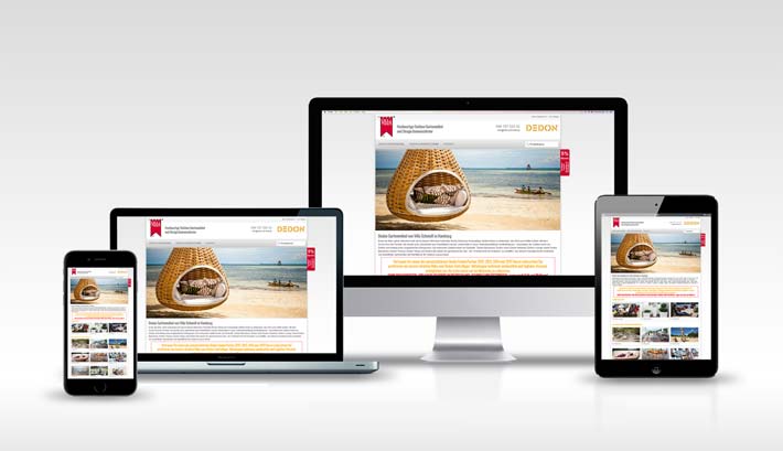 Webdesign | CMS Webseite Gestaltung | Dedon
